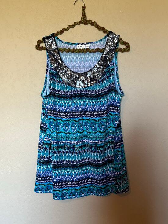 Cato Dresses & Skirts - Cato Women's Sleeveless  Blue blouse/ tunic